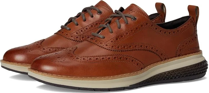 Cole Haan Original Grand Energy Weave Wing Tip Oxford Men's Lace-up Boots British Tan/Ivory : 8.5 D - Medium, Leather
