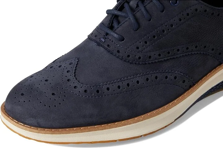Cole Haan Original Grand Energy Weave Wing Tip Oxford Men's Lace-up Boots Navy Blazer Nubuck/Ivory : 7 D - Medium, Leather - Image 7