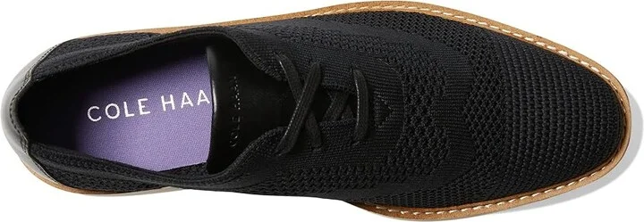 Cole Haan Original Grand Platform Stitchlite Oxford Women's Shoes Black Knit/Ivory : 5.5 B - Medium, Synthetic - Image 2