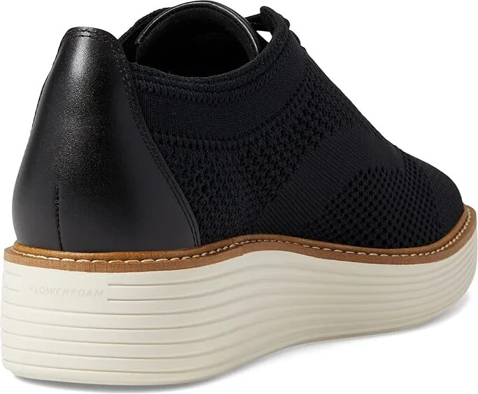 Cole Haan Original Grand Platform Stitchlite Oxford Women's Shoes Black Knit/Ivory : 5.5 B - Medium, Synthetic - Image 4
