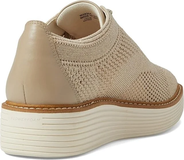 Cole Haan Original Grand Platform Stitchlite Oxford Women's Shoes Rye Knit/Ivory : 10.5 B - Medium, Synthetic - Image 4