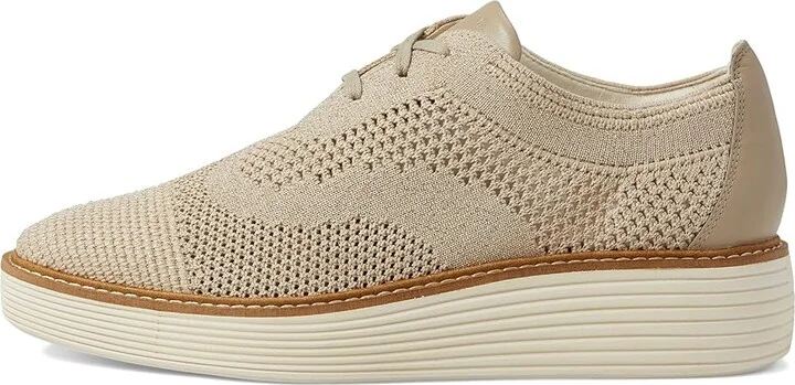 Cole Haan Original Grand Platform Stitchlite Oxford Women's Shoes Rye Knit/Ivory : 10.5 B - Medium, Synthetic - Image 6