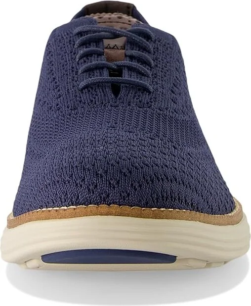 Cole Haan Original Grand Remastered Stitchlite Oxford Men's Lace Up Wing Tip Shoes Marine Blue/Dark Chocolate/Silver Lining : 9.5 D - Medium - Image 5