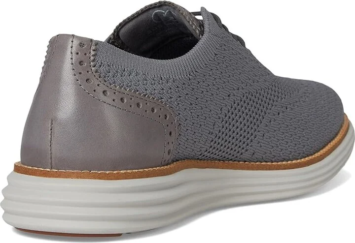 Cole Haan Original Grand Remastered Stitchlite Oxford Men's Lace Up Wing Tip Shoes Quiet Shade/Microchip : 8 D - Medium, Leather - Image 4