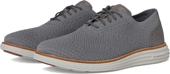 Cole Haan Original Grand Remastered Stitchlite Oxford Men's Lace Up Wing Tip Shoes Quiet Shade/Microchip : 8 D - Medium, Leather