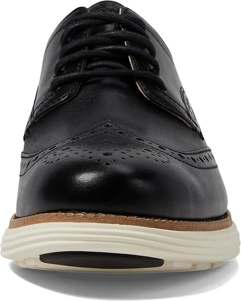 Cole Haan Original Grand Remastered Wing Tip Men's Lace Up Wing Tip Shoes Black/Ivory : 10.5 D - Medium, Leather - Image 5