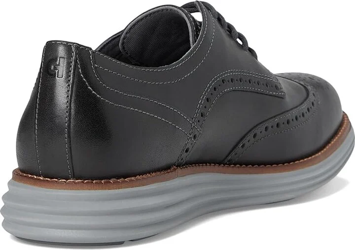 Cole Haan Original Grand Remastered Wing Tip Men's Lace Up Wing Tip Shoes Lava Smoke/Dark Natural/Sea Stone : 10.5 D - Medium, Leather - Image 4