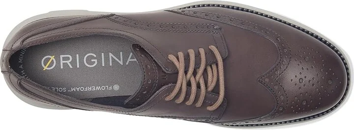 Cole Haan Original Grand Remastered Wing Tip Men's Lace Up Wing Tip Shoes Pavement/Glacier : 10 D - Medium, Leather - Image 2