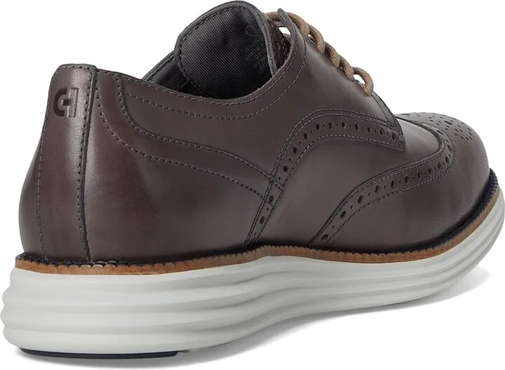 Cole Haan Original Grand Remastered Wing Tip Men's Lace Up Wing Tip Shoes Pavement/Glacier : 10 D - Medium, Leather - Image 4