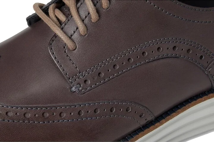 Cole Haan Original Grand Remastered Wing Tip Men's Lace Up Wing Tip Shoes Pavement/Glacier : 10 D - Medium, Leather - Image 7
