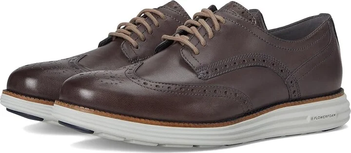 Cole Haan Original Grand Remastered Wing Tip Men's Lace Up Wing Tip Shoes Pavement/Glacier : 10 D - Medium, Leather