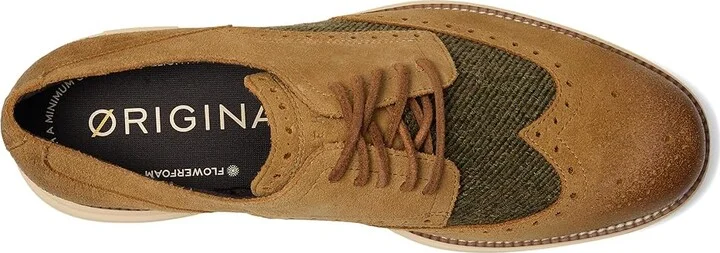 Cole Haan Original Grand Remastered Wing Tip Men's Lace Up Wing Tip Shoes Tweed : 12 D - Medium, Leather - Image 2
