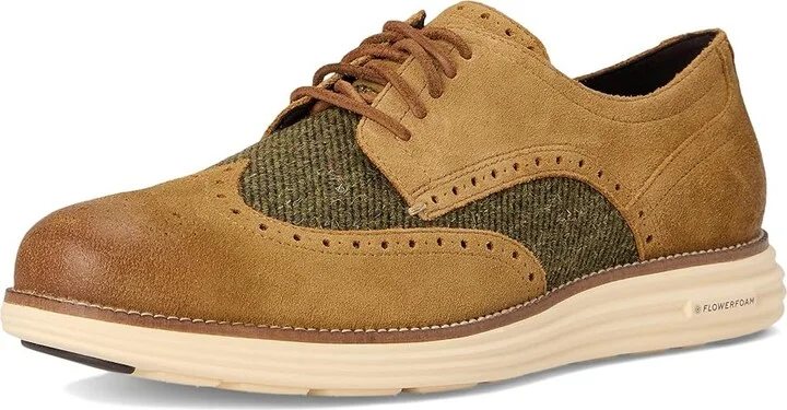 Cole Haan Original Grand Remastered Wing Tip Men's Lace Up Wing Tip Shoes Tweed : 12 D - Medium, Leather - Image 5