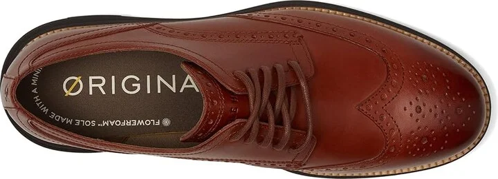 Cole Haan Original Grand Remastered Wing Tip Men's Lace Up Wing Tip Shoes Woodbury/Java : 7 D - Medium, Leather - Image 2