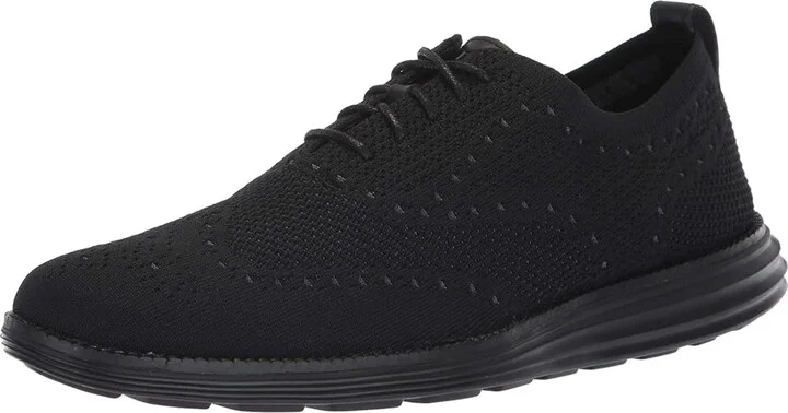 Cole Haan Original Grand Stitchlite Wingtip Oxford Men's Shoes Black/Black : 7.5 D - Medium - Image 2