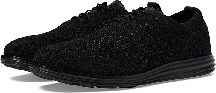 Cole Haan Original Grand Stitchlite Wingtip Oxford Men's Shoes Black/Black : 7.5 D - Medium