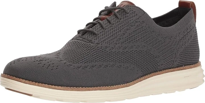 Cole Haan Original Grand Stitchlite Wingtip Oxford Men's Shoes Magnet/Ivory : 10 D - Medium - Image 2
