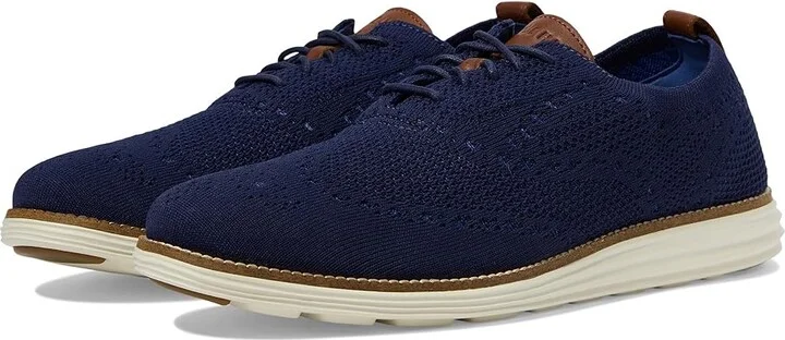 Cole Haan Original Grand Stitchlite Wingtip Oxford Men's Shoes Navy/Ivory : 11.5 D - Medium