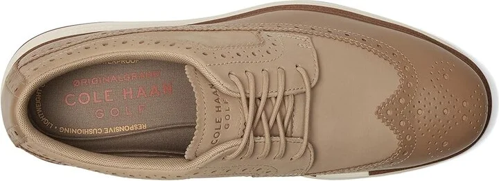 Cole Haan Original Grand Tour Golf Waterproof Men's Lace-up Boots Birch Beige/Cinnabar/Ivory Wp : 7 D - Medium, Leather - Image 2