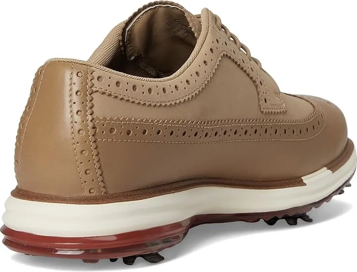 Cole Haan Original Grand Tour Golf Waterproof Men's Lace-up Boots Birch Beige/Cinnabar/Ivory Wp : 7 D - Medium, Leather - Image 4