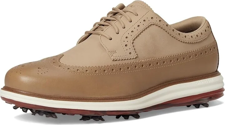 Cole Haan Original Grand Tour Golf Waterproof Men's Lace-up Boots Birch Beige/Cinnabar/Ivory Wp : 7 D - Medium, Leather - Image 5