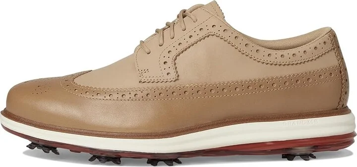 Cole Haan Original Grand Tour Golf Waterproof Men's Lace-up Boots Birch Beige/Cinnabar/Ivory Wp : 7 D - Medium, Leather - Image 6