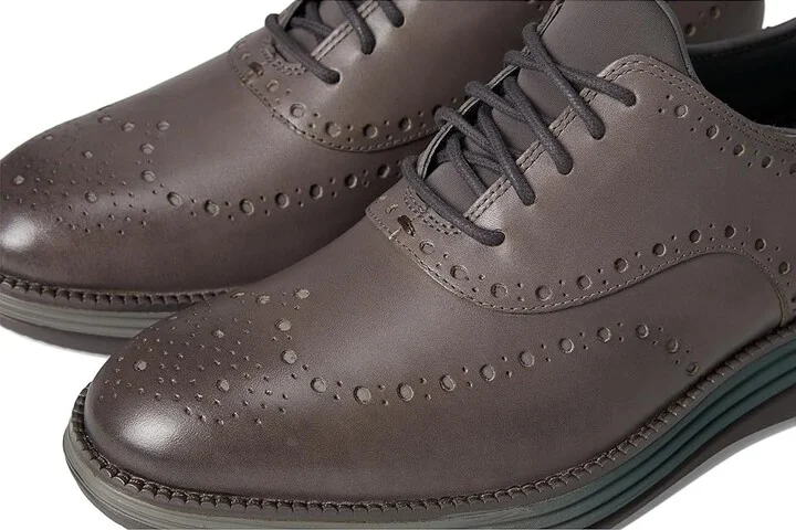 Cole Haan Original Grand Ultra Wingtip Oxford Men's Shoes December Sky/Pavement/N Atlantic : 11 D - Medium, Leather - Image 7