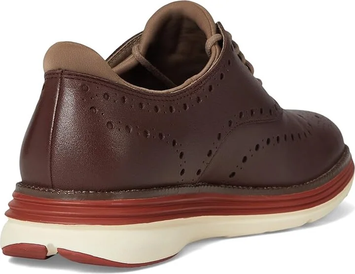 Cole Haan Original Grand Ultra Wingtip Oxford Men's Shoes Deep Mahogany/Red Ochre/Irish Coffee Waterproof : 10 W - Wide, Leather - Image 4