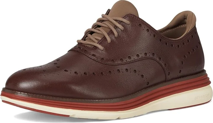 Cole Haan Original Grand Ultra Wingtip Oxford Men's Shoes Deep Mahogany/Red Ochre/Irish Coffee Waterproof : 10 W - Wide, Leather - Image 5
