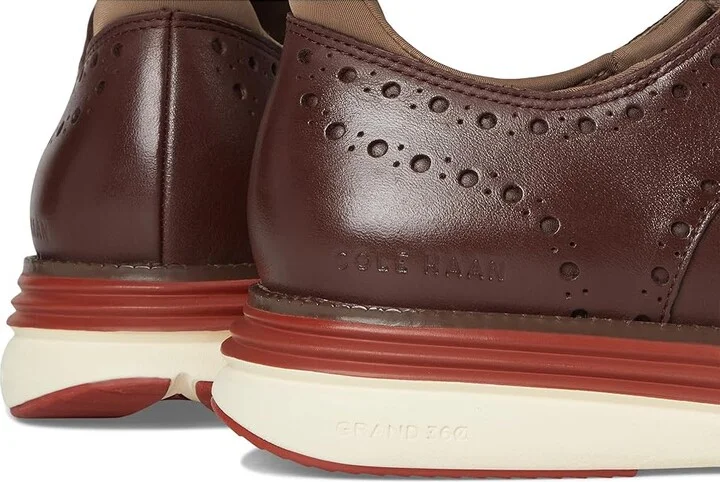 Cole Haan Original Grand Ultra Wingtip Oxford Men's Shoes Deep Mahogany/Red Ochre/Irish Coffee Waterproof : 10 W - Wide, Leather - Image 7