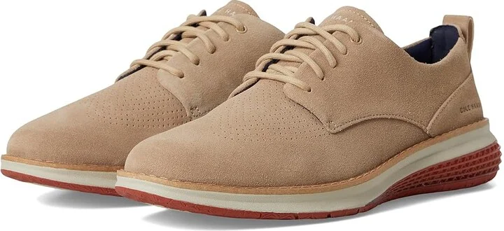 Cole Haan Originalgrand Energy Weave Plain Toe Oxford Men's Lace-up Boots Birchsuede/Picante/Ancient Scroll : 10 W - Wide, Leather