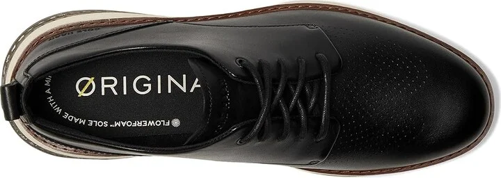 Cole Haan Originalgrand Energy Weave Plain Toe Oxford Men's Lace-up Boots Black/Ivory/Paloma : 9 D - Medium, Leather - Image 2