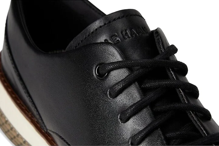 Cole Haan Originalgrand Energy Weave Plain Toe Oxford Men's Lace-up Boots Black/Ivory/Paloma : 9 D - Medium, Leather - Image 7