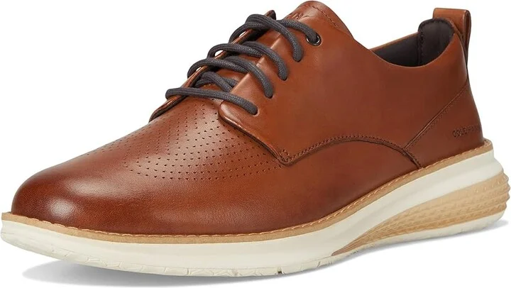 Cole Haan Originalgrand Energy Weave Plain Toe Oxford Men's Lace-up Boots British Tan/Ivory/Dark Chocolate : 9 W - Wide, Leather - Image 5