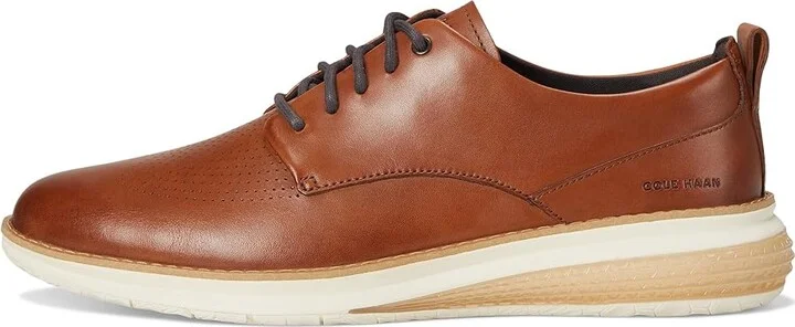 Cole Haan Originalgrand Energy Weave Plain Toe Oxford Men's Lace-up Boots British Tan/Ivory/Dark Chocolate : 9 W - Wide, Leather - Image 6