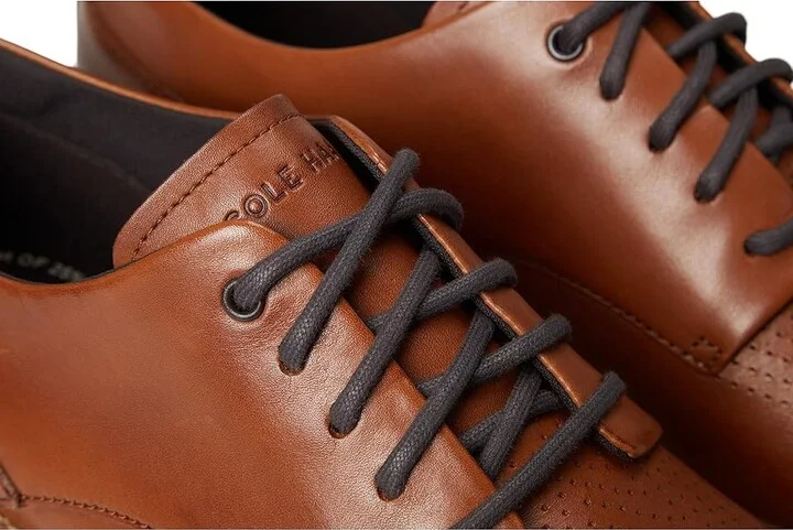 Cole Haan Originalgrand Energy Weave Plain Toe Oxford Men's Lace-up Boots British Tan/Ivory/Dark Chocolate : 9 W - Wide, Leather - Image 7