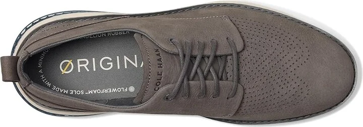 Cole Haan Originalgrand Energy Weave Plain Toe Oxford Men's Lace-up Boots Storm Cloud Nubuck/Indian Teal/Ivory : 10 W - Wide, Leather - Image 2