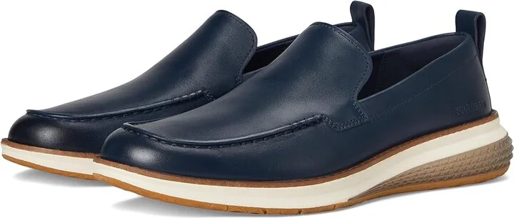 Cole Haan Originalgrand Energyweave Venetian Loafers Men's Lace-up Boots Navy Blazer/Paloma/Gum : 11.5 D - Medium, Leather