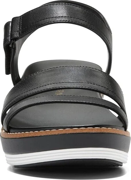 Cole Haan Originalgrand Peyton Flatform Women's Sandals Black/Black : 7 B - Medium, Leather - Image 5