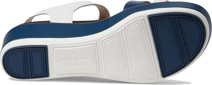 Cole Haan Originalgrand Peyton Flatform Women's Sandals Optic White/Blue Wing Teal : 10.5 B - Medium, Leather - Image 3