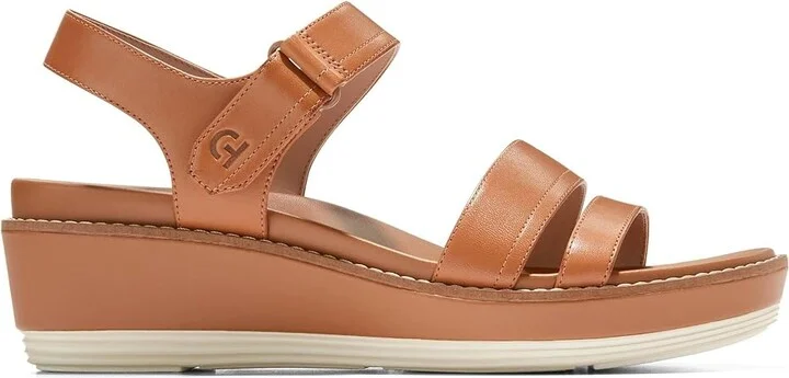Cole Haan Originalgrand Peyton Flatform Women's Sandals Pecan/Pecan : 7.5 B - Medium, Leather - Image 7