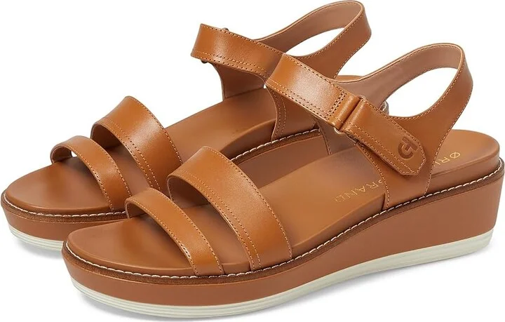 Cole Haan Originalgrand Peyton Flatform Women's Sandals Pecan/Pecan : 7.5 B - Medium, Leather