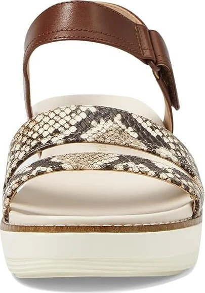 Cole Haan Originalgrand Peyton Flatform Women's Sandals Pecan/Sandollar Snake Print/Ivory : 8.5 B - Medium, Leather - Image 2