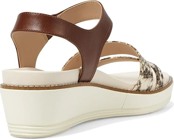 Cole Haan Originalgrand Peyton Flatform Women's Sandals Pecan/Sandollar Snake Print/Ivory : 8.5 B - Medium, Leather - Image 4