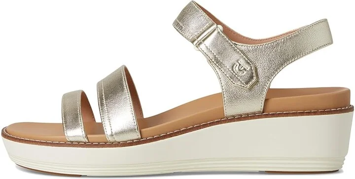 Cole Haan Originalgrand Peyton Flatform Women's Sandals Soft Gold Metallic/Ivory : 7 B - Medium, Leather - Image 6