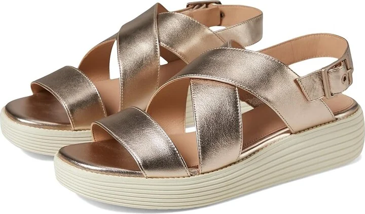 Cole Haan Originalgrand Platform Sandal Women's Sandals Rose Gold Talca/Ivory : 8 B - Medium, Leather