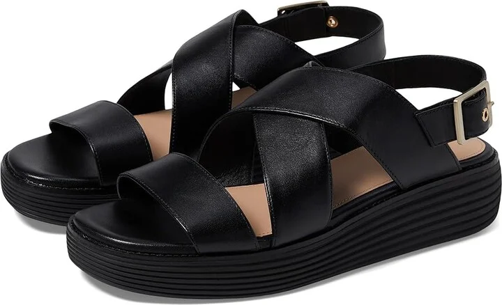 Cole Haan Originalgrand Platform Sandals Women's Sandals Black/Black : 7 B - Medium, Leather