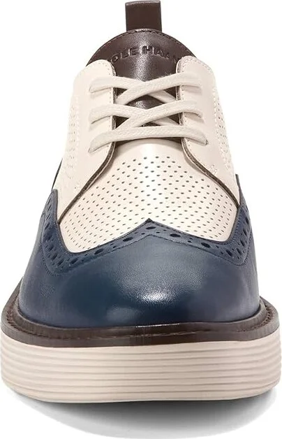 Cole Haan Originalgrand Platform Wing Tip Oxford Women's Shoes Blue Wing Teal/Ivory : 5 B - Medium, Leather - Image 5