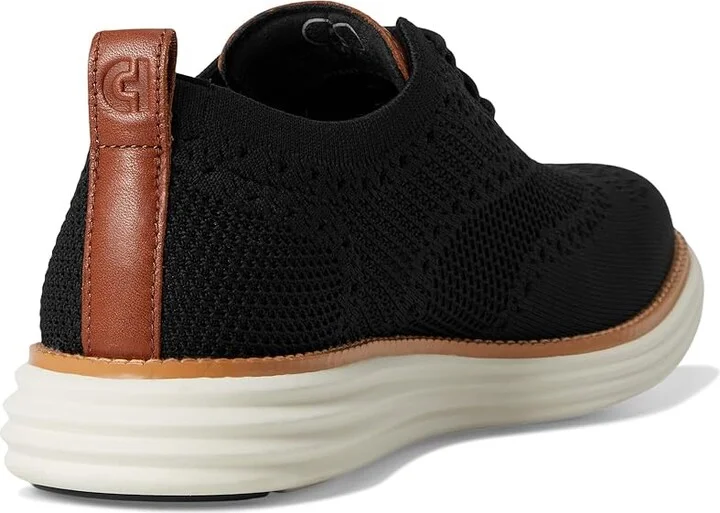 Cole Haan Originalgrand Remastered Stitchlite Oxford Men's Lace-up Boots Black/British Tan/Silver Lining : 9 D - Medium, Leather - Image 4