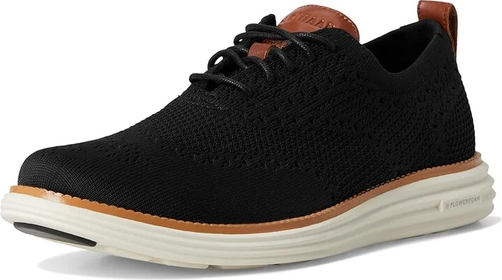 Cole Haan Originalgrand Remastered Stitchlite Oxford Men's Lace-up Boots Black/British Tan/Silver Lining : 9 D - Medium, Leather - Image 5